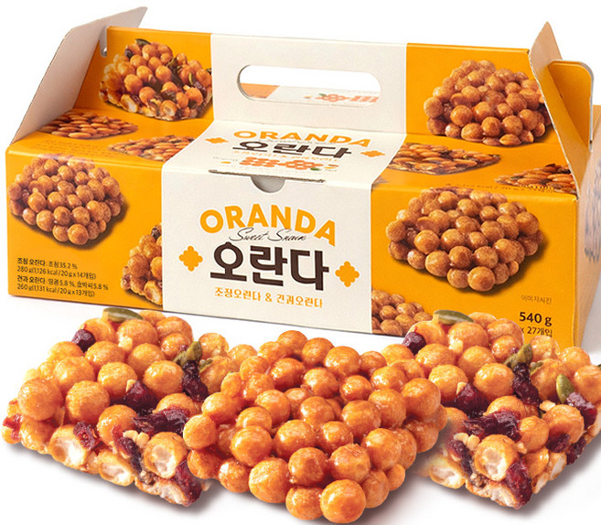청우 수제 조청 말랑 오란다, 540g, 1박스