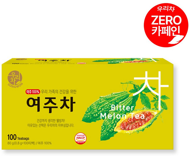 우리차 여주차, 800mg, 100개입, 1개