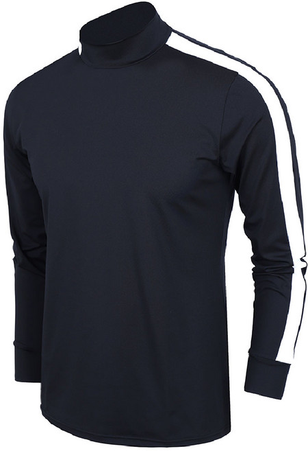 노블진 남성 골프웨어 상의 스판 긴팔 출근룩 캐주얼 폴라 골프이너웨어