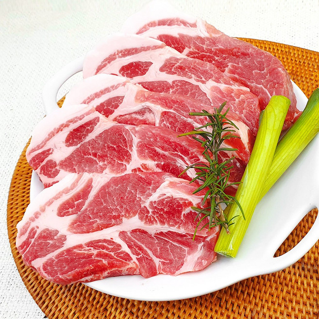 [당일출고] 한돈 삼겹살 목살 벌집삼겹살 꽃삼겹살 돼지껍데기 돼지등심 앞다리살 뒷다리살 목살 오겹살, 1개, 한돈 목살 (구이용) 300g