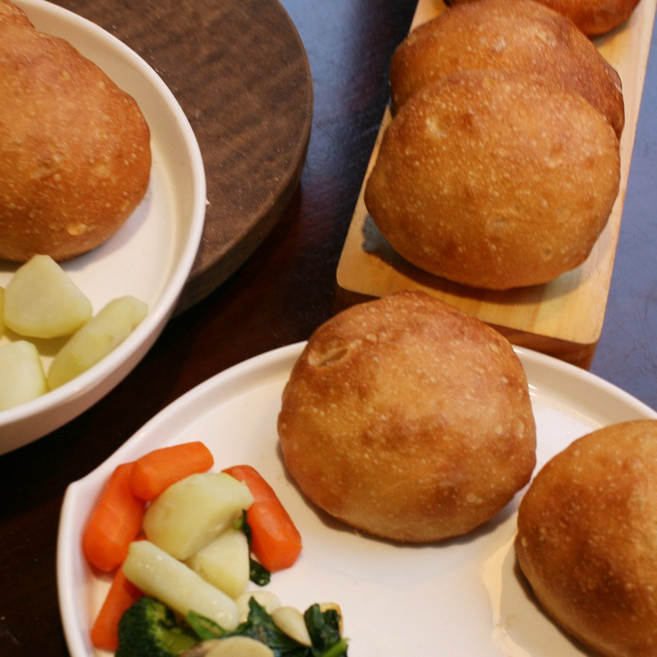 도현당 천연효모 유기농 현미 통밀 무설탕빵 다이어트 비건 모닝빵75g, 5개, 75g