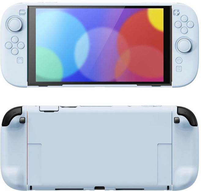 PlayVital Hard Case for Nintendo Switch 2 with Extra Stand & Thumb Grip Caps | Split Design Docka, 헤븐 블루