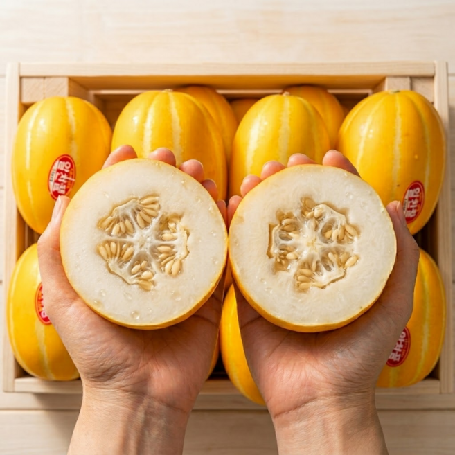 [햇살담아팜] 고당도 성주 꿀 참외 당도보장 맛보장, 1박스, 가정용 참외 5kg