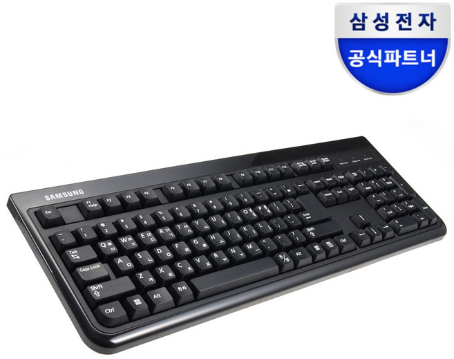 삼성전자 유선 키보드 SKG-3000UB + 키스킨 포함, 블랙, SKG-3000UB+키스킨, 제조사축