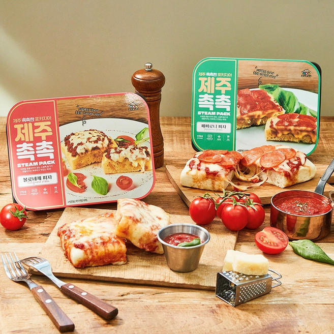 제주상회 촉촉한 포카치아 피자 / 페퍼로니 볼로네제 각 170g 2종세트, 1개