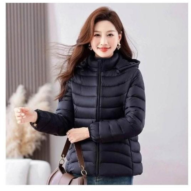 連帽白鴨絨外套 冬季輕防寒防風防水保暖加厚耐磨休閒運動寬鬆大碼女大衣