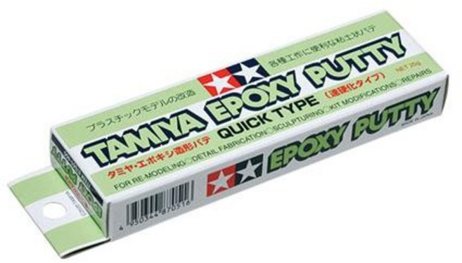 (87051) 타미야 에폭시 퍼티 퀵타입 속경화타입 25g, 1개