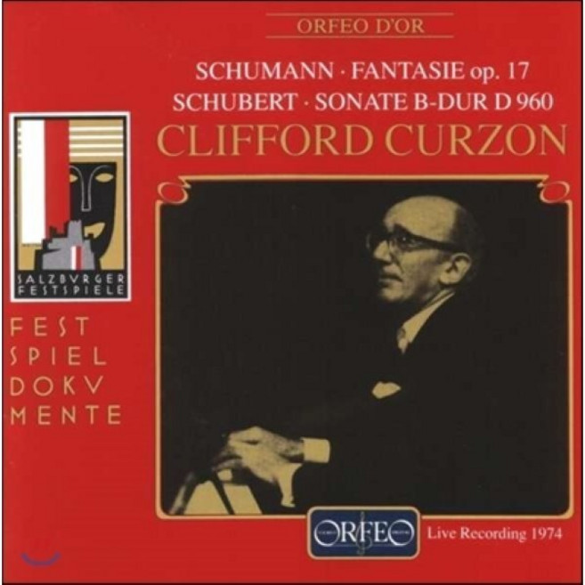 [CD] Clifford Curzon 슈만: 환상곡 / 슈베르트: 피아노 소나타 D.960 - 클리포드 커즌 (Schumann: Fantasie Op.17 ...