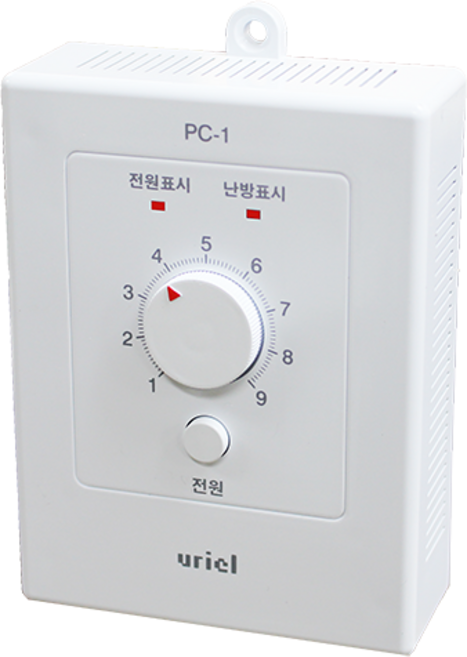 우리엘전자 PC-1 아날로그 1난방 조절기 전기판넬 온돌판넬 1.3kw