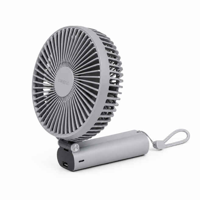 루메나 빅팬 탁상 폴더블 휴대용선풍기, 다크 그레이, FAN PRO MAX V