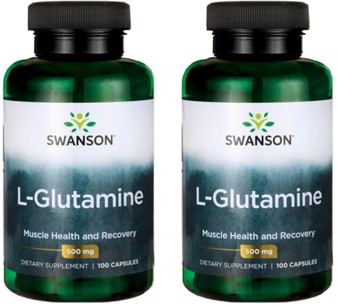 스완슨 L-글루타민 500mg 캡슐, 100정, 2개 - 쿠팡