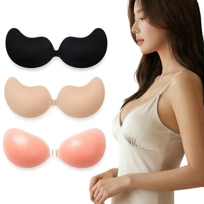 루메이크 볼륨 웨딩 실리콘 누브라 끈 없는 브라