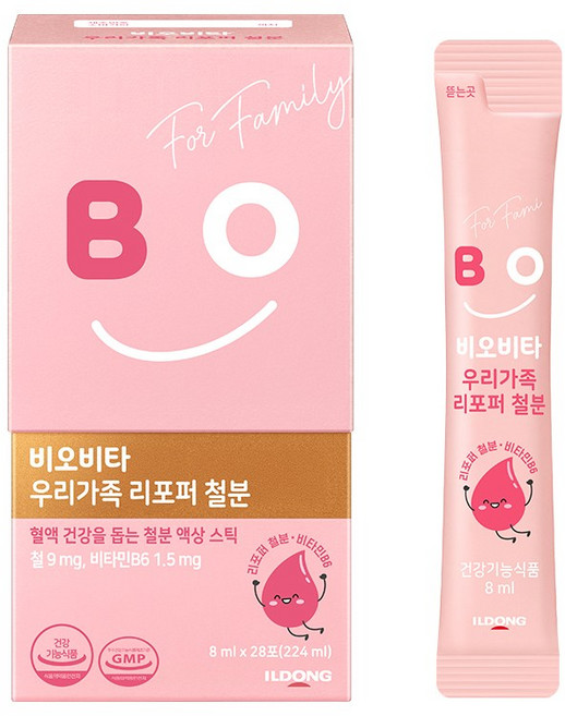 비오비타 우리가족 리포퍼 철분, 1세트, 224ml