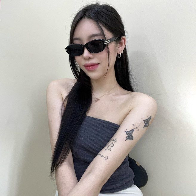 VANANA2 남녀공용 빈티지 메탈 레트로 선글라스