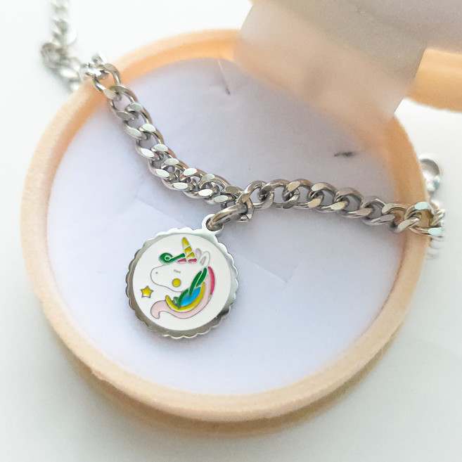 [아기선물추천] 샤이니유 원형유니콘 써지컬 아기 미아방지팔찌