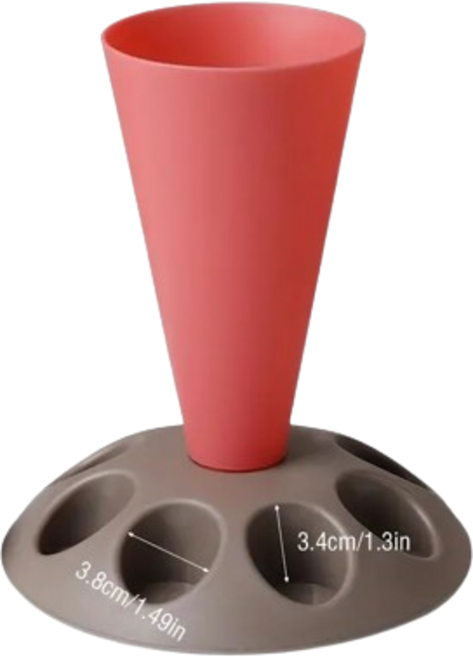 짤주머니 거치대 깍지 받침대 깍지틀 보관함 베이킹 도구 재료 모양 제빵 스탠드, 핑크, 1개