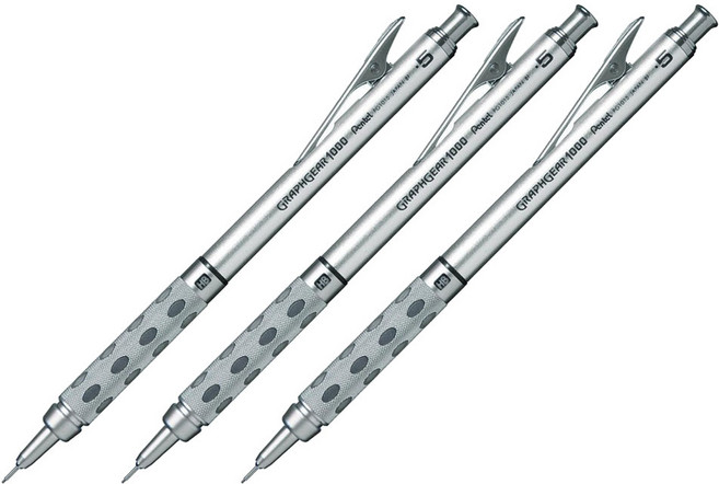 펜텔 그래프 기어 1000 샤프, 0.5mm, 3개