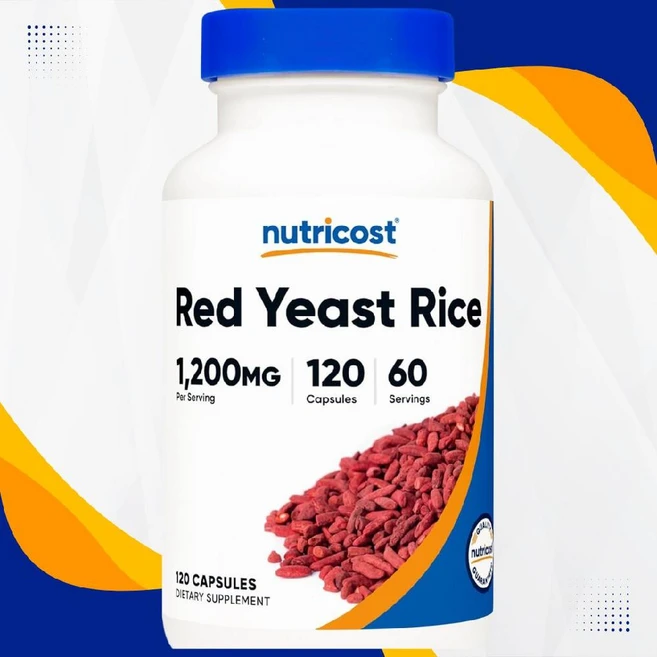 Nutricost (뉴트리코스트) CoQ10 함유 홍국 1300mg 캡슐 120정, 1개 - 쿠팡
