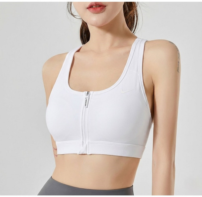 나이키 여성 집업 스포츠 브라 미디엄 서포트 패드 헬스 요가 필라테스 러닝 크루삭스 증정