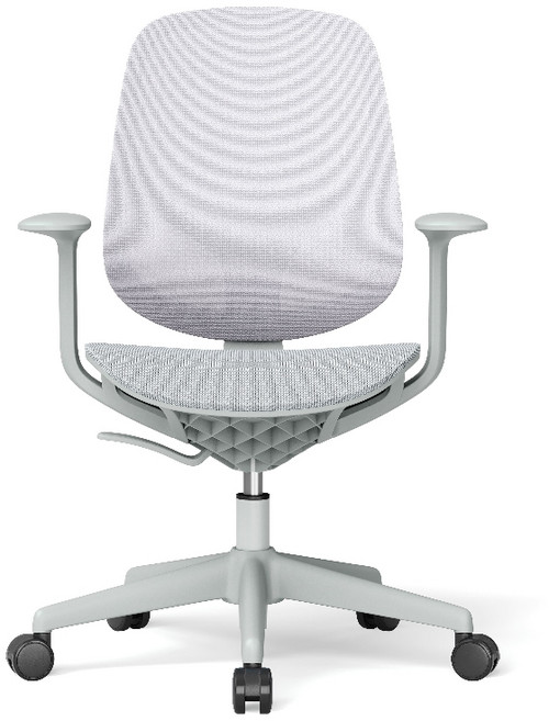 DADA 台灣保固 全網休閒椅 可升降彈性後仰人體工學椅 辦公椅電腦椅書桌椅網椅透氣耐重, 氣質灰