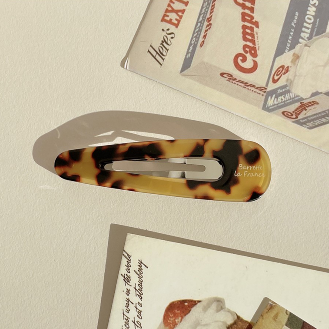 Tick 데일리 아크릴 컬러 헤어 똑딱핀 (6color)