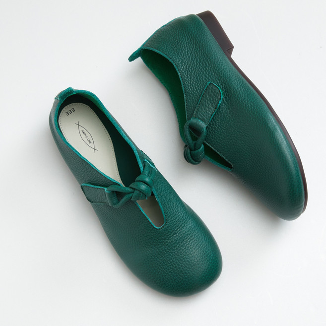 여성용 발편한 말랑이 염소가죽 로퍼 플랫슈즈 3.5cm