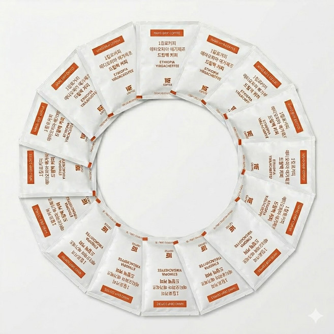 1킬로커피 에티오피아 예가체프 드립백 커피, 8g, 1개입, 20개