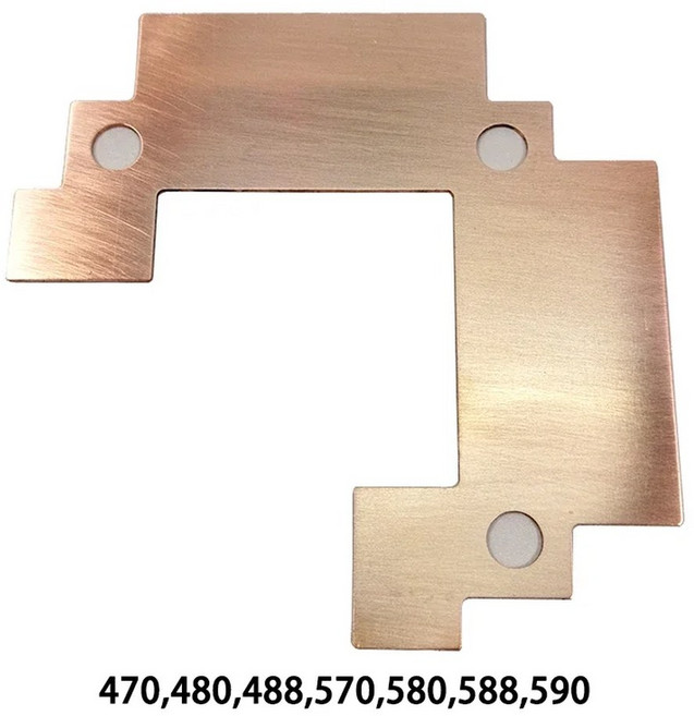 메모리 방열판 3080 구리 580 RTX 열 라디에이터 패드 3070 3090 교체 3060 마이너 GPU 순수 5600 5700 RAM, typeH, 02 typeH