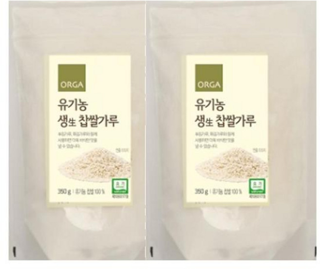 풀무원 유기농 생찹쌀가루 350g 2개