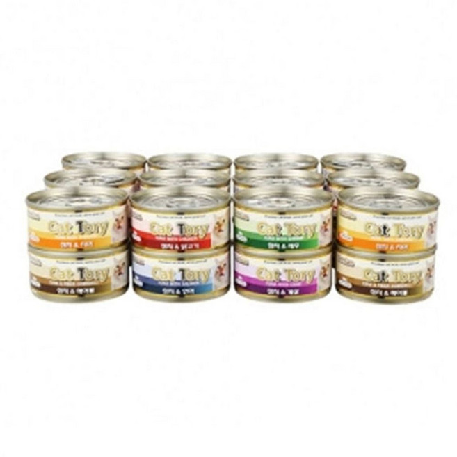 고양이 습식 통조림 애묘 캔 간식 24개입 혼합믹스 uju+04258mU