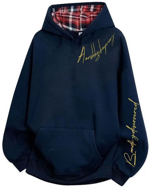 CP 臺灣發貨 格子連帽衛衣 男女秋冬 ins風 寬鬆上衣