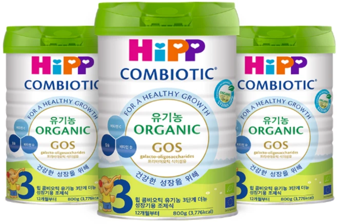 힙 콤비오틱 유기농 분유 3단계, 800g, 3개 - 쿠팡