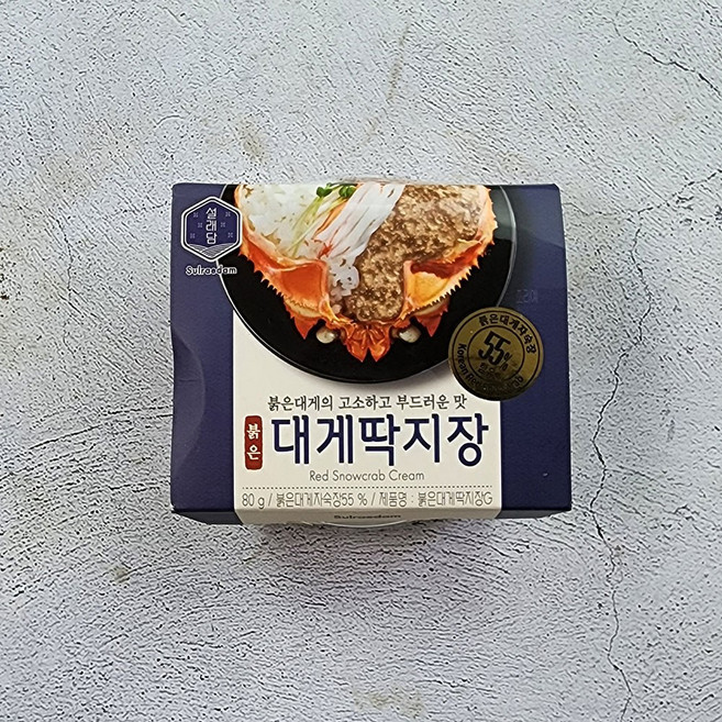 나라수산 붉은대게딱지장 80g, 붉은대게딱지장80g, 1개, 붉은대게딱지장(80g)