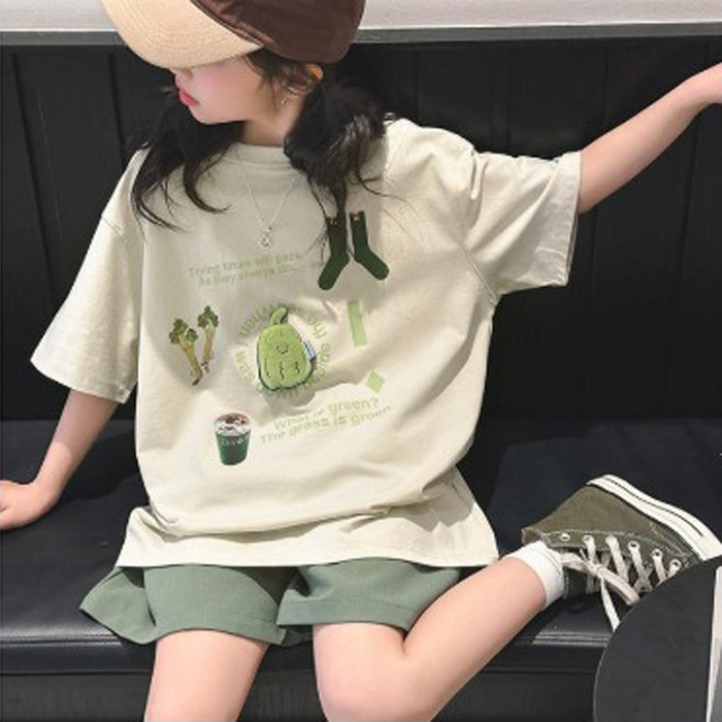 재한 주니어 캐주얼 반팔 반바지 상하의세트 [2650]