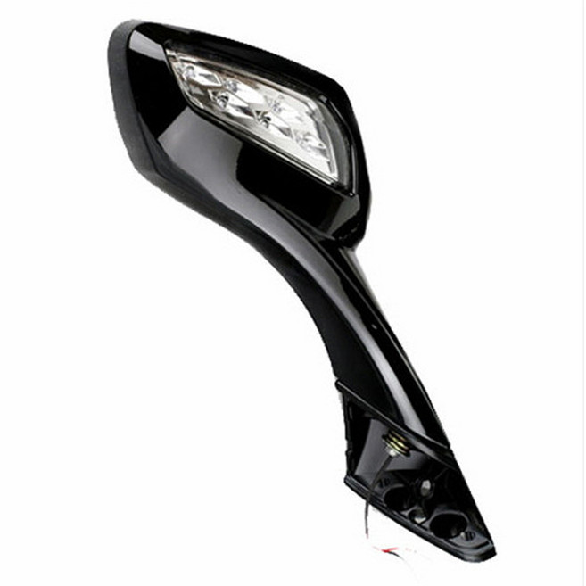 헤드웨이 오토바이 백미러 보이저 LED 블랙 우측, 1개