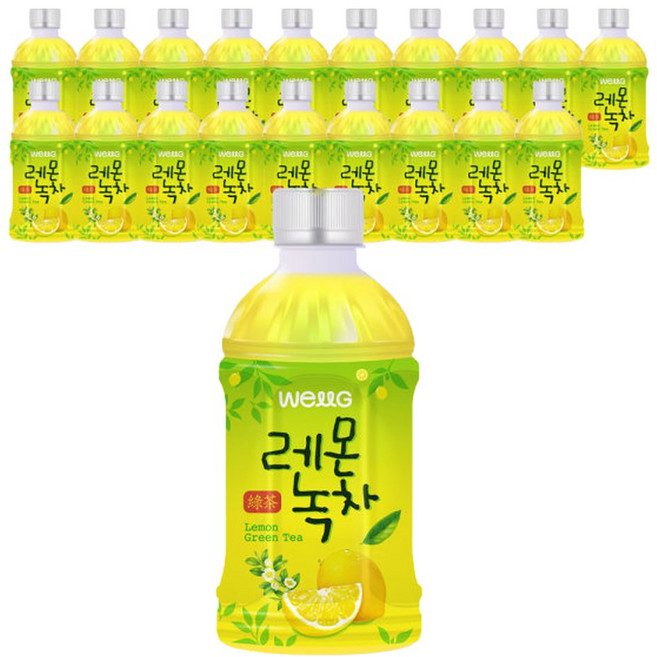 편의점 음료수 웰그린 스위츠 레몬녹차 340ml X 20개