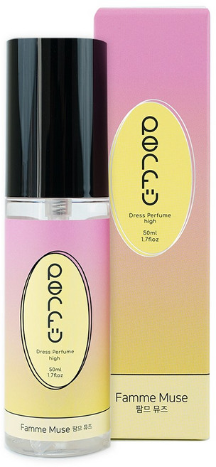 퍼퓨 섬유향수 드레스퍼퓸 향균 탈취제 스프레이 팜므뮤즈 50ml, 1개