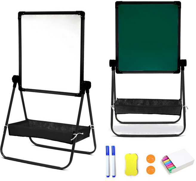 굿이스 양면 입간판 이젤 각도 높이조절 칠판 화이트보드판