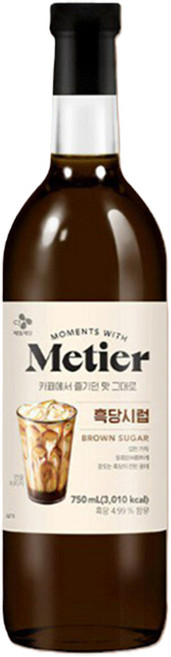 메티에 흑당시럽, 750ml, 1개