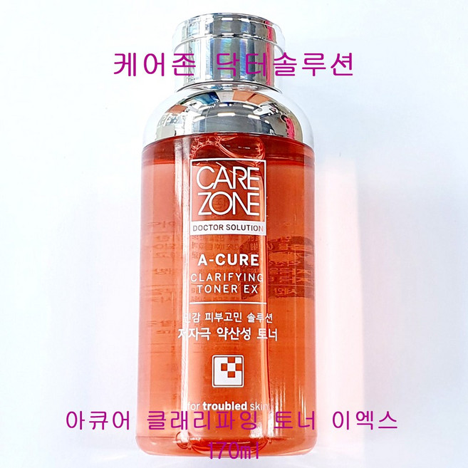 케어존 아큐어 클래리파잉 토너 EX, 170ml, 1개