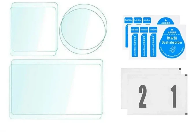 DJI Osmo 액션 5 프로 4 3 스크린 보호대 강화 유리 필름 렌즈 커버 캡 액세서리, 01 For DJI Action 5 Pro, 07 2 set glass film