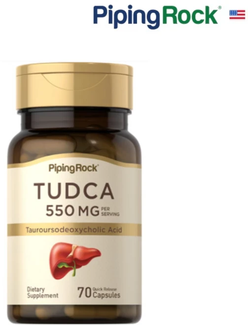 미국 Piping Rock 간 건강 타우 로르 소데 옥시 콜산 TUDCA 550 mg 70캡슐, 1개, 70정 - 쿠팡