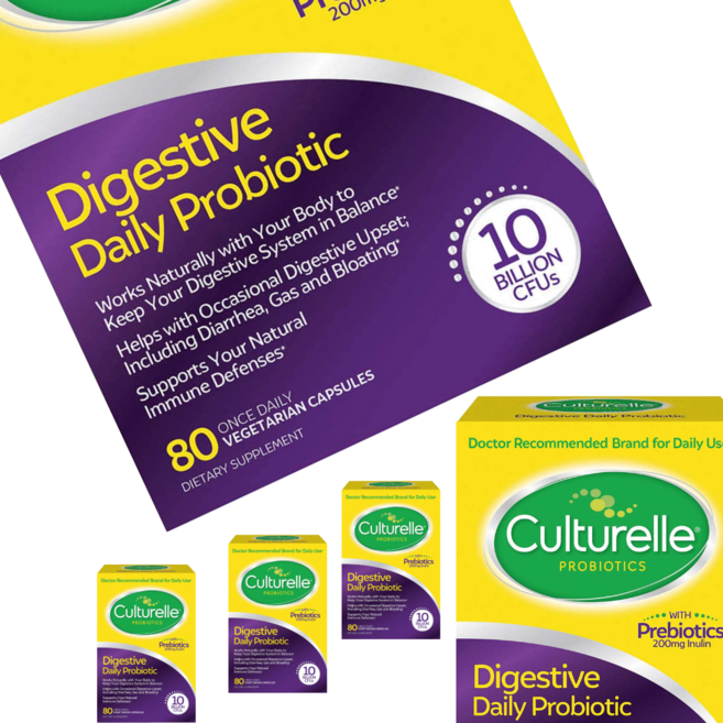 컬처렐 다이제스티브 헬스 프로바이오틱 유산균, 5개, 80정