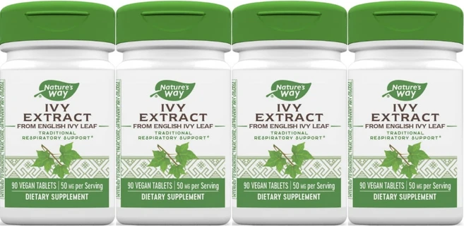 네이처스웨이 아이비 추출물 25mg, 4개, 90정 - 쿠팡