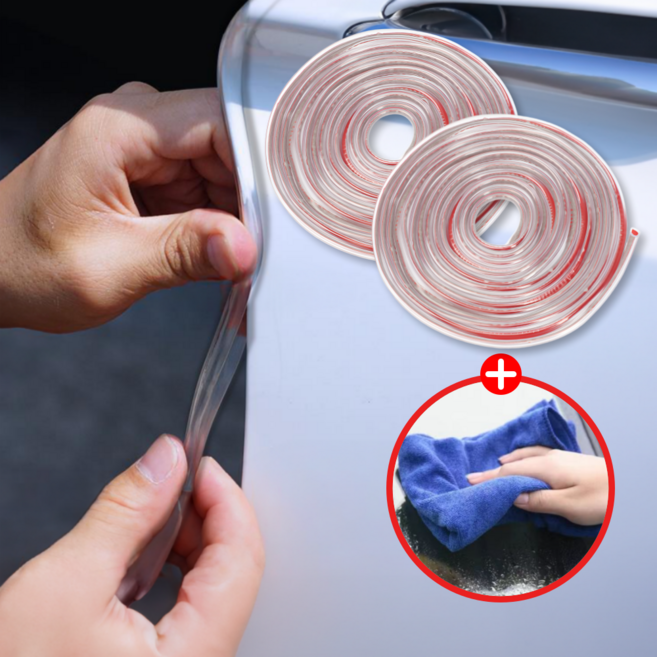 철벽 가드 흔적없는 스크래치 방지 자동차 문콕방지 몰딩 도어가드, 1개, 투명