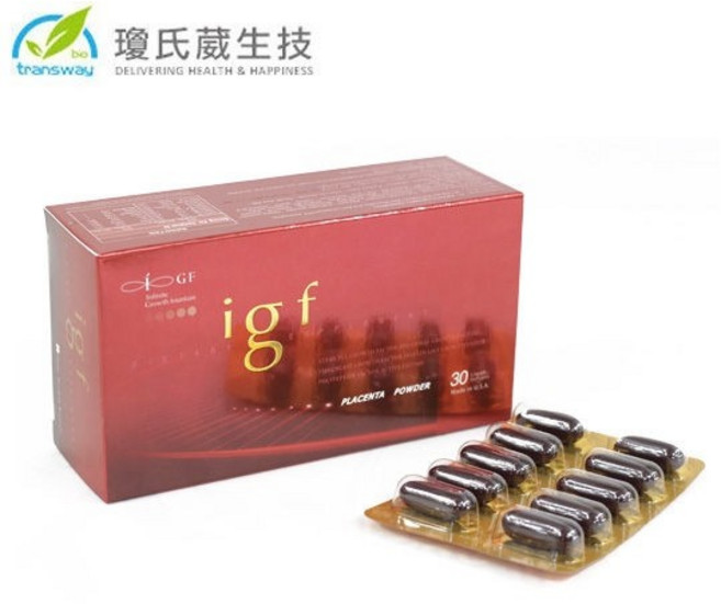 Transway 瓊氏葳生技 IGF 胎盤素軟膠囊, 1個