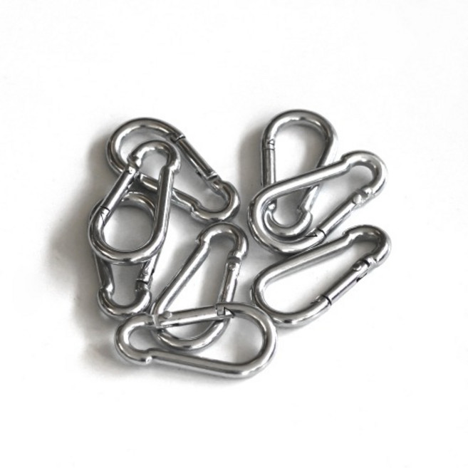 강철 카라비너 잠금형 등산고리 스텐비너, 1개, 상세페이지 참조