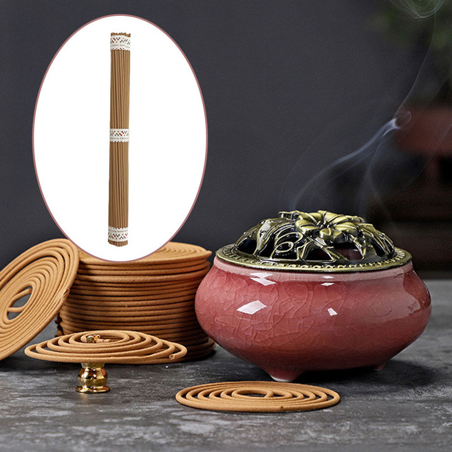 인밸 명상 미니촛대 제사 향꽂이 인센스홀더 향로+일심향, 인디핑크