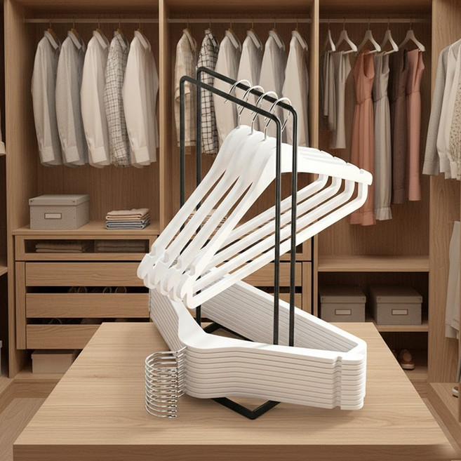 철제 옷걸이 보관 거치대, 1개, 블랙 L사이즈