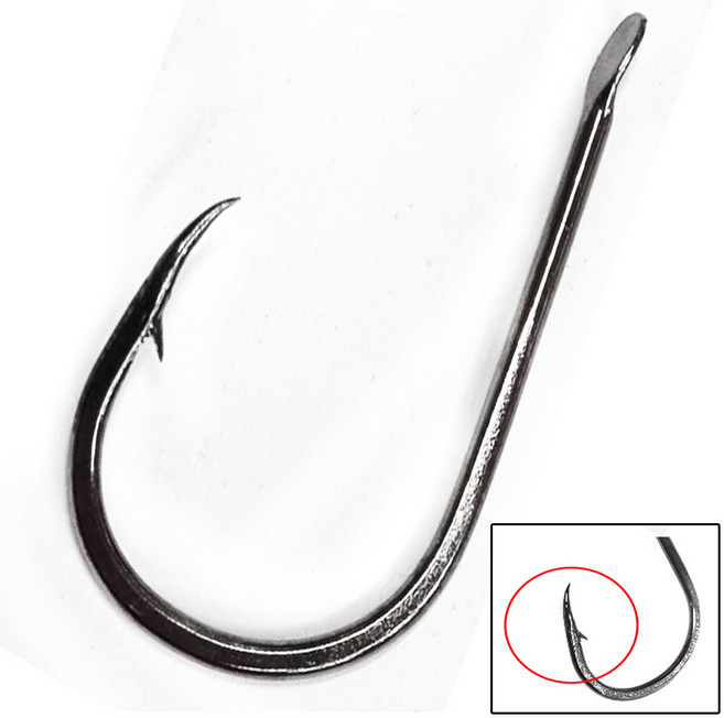 카쿠쯔리 고탄성니켈지누바늘 500개입 대용량 카본훅 국내생산, 1개